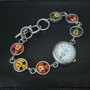 Vintage‎ Disney Mickey Mouse Multi-Color Bracelet Watch